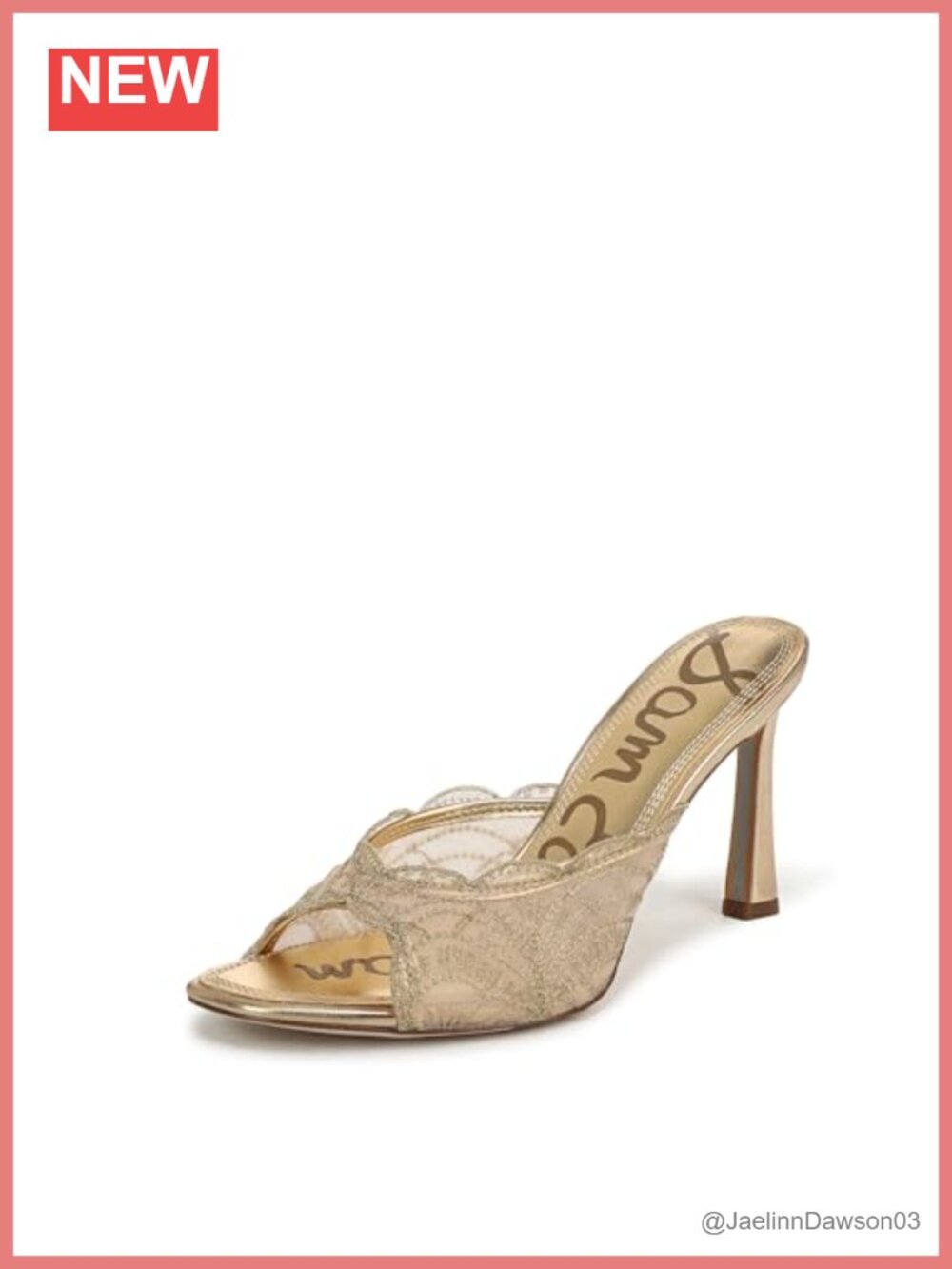 Sam Edelman Iva Heeled Mule Sandals Stiletto Heel Slip-On Formal Party